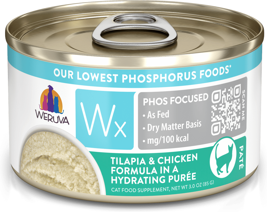 WX Phos Focused Tilapia & Chicken Formula In A Hydrating Purée